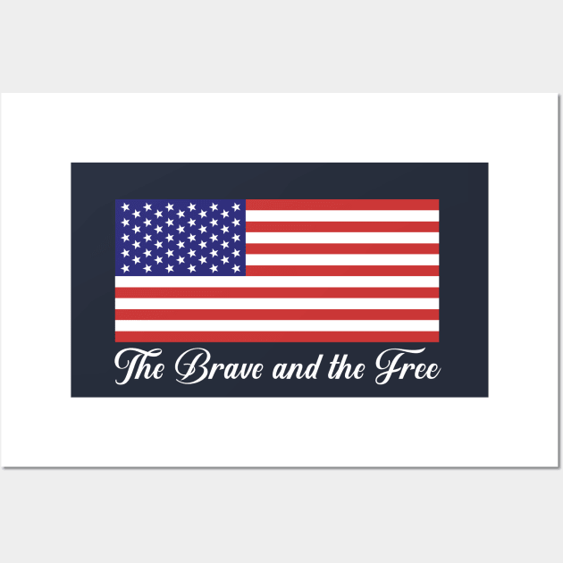 The Brave and The Free America First Wall Art by lucidghost